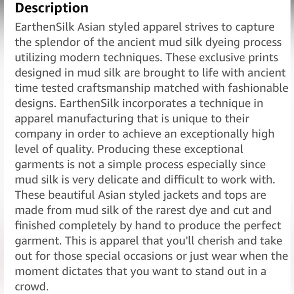 Earthen Stunning Wearable Art 100% Mud Silk Multicolor Pullover Tunic Top Size L - Picture 16 of 16